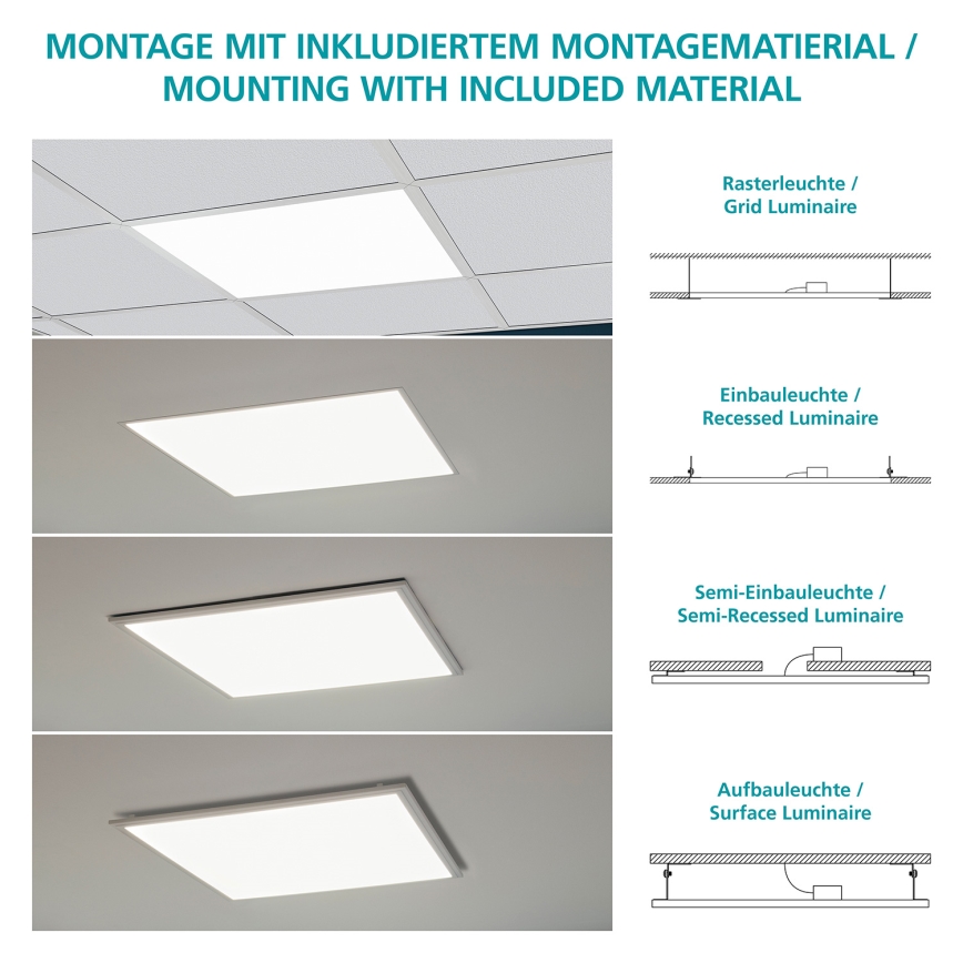 Eglo - LED stropní panel LED/16W/230V