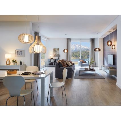 Eglo 96211 - Lustr na lanku TINDORI 1xE27/60W/230V pr. 50 cm bílá