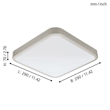 Eglo - LED koupelnové svítidlo LED/16W/230V IP44