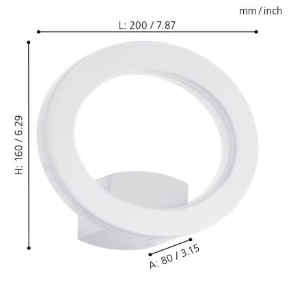 Eglo - LED venkovní nástěnné svítidlo LED/10W/230V IP44