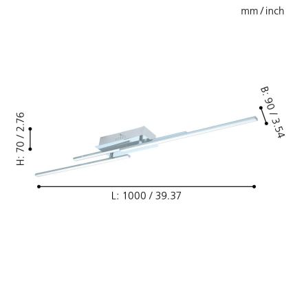 Eglo - LED Stropní svítidlo 3xLED/6W/230V