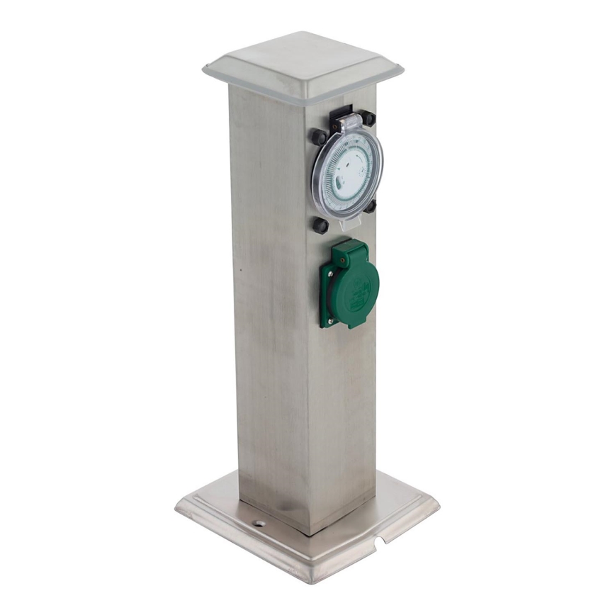 Eglo 96351 - Venkovní zásuvkový sloupek PARK T SCHUKO IP44