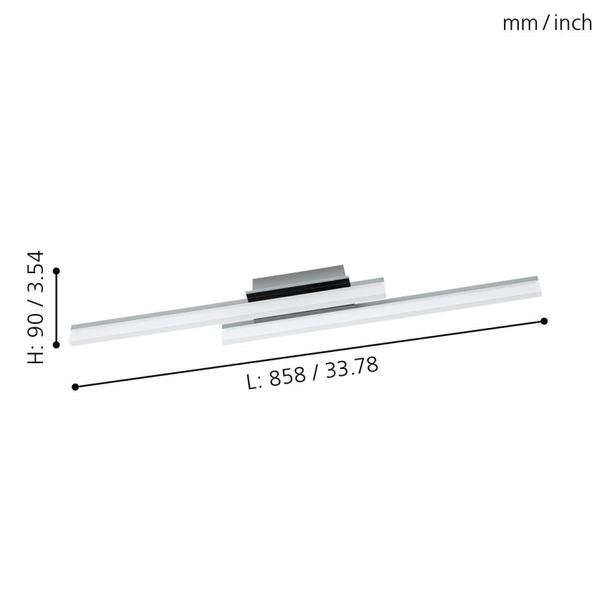 Eglo - LED Stropní svítidlo 2xLED/10W/230V