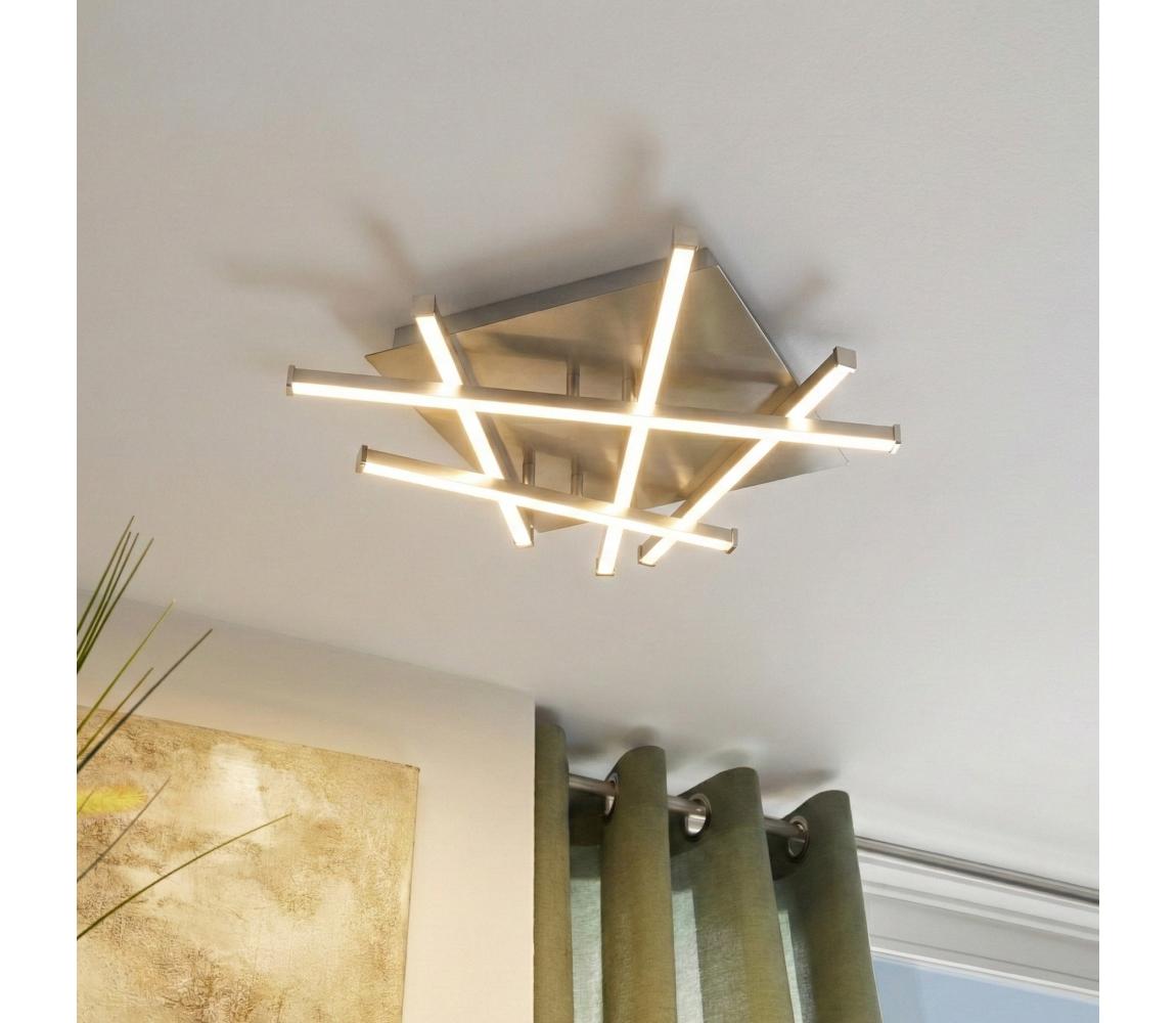 Eglo 96444 - LED Stropní svítidlo RIBAS LED/17,5W/230V 96444 Matný chrom,Bílá