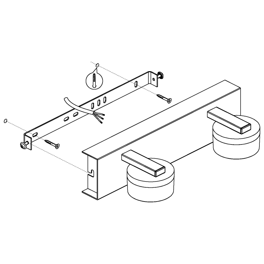 Eglo - LED Stmívatelné koupelnové nástěnné svítidlo 2xLED/7,2W/ IP44