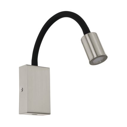 Eglo - LED Nástěnné bodové svítidlo s USB nabíječkou LED/3,5W/230V matný chrom