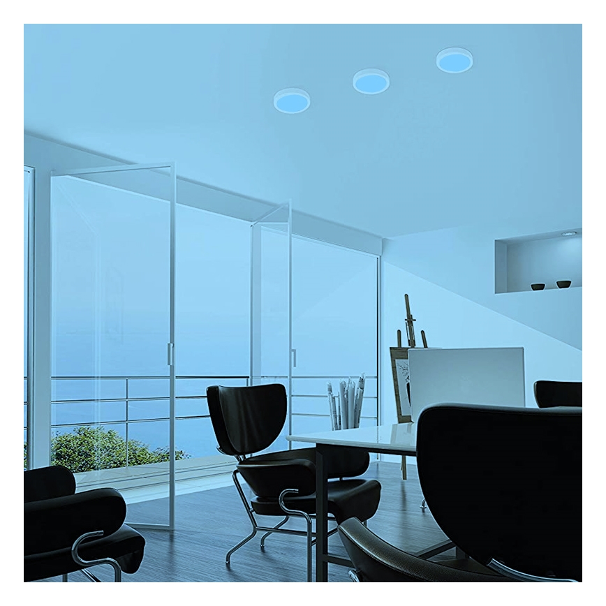 Eglo - LED RGBW Stmívatelné stropní svítidlo FUEVA-C LED/15,6W/230V Bluetooth