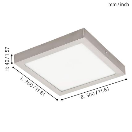 Eglo - LED RGBW Stmívatelné stropní svítidlo FUEVA-C LED/21W/230V