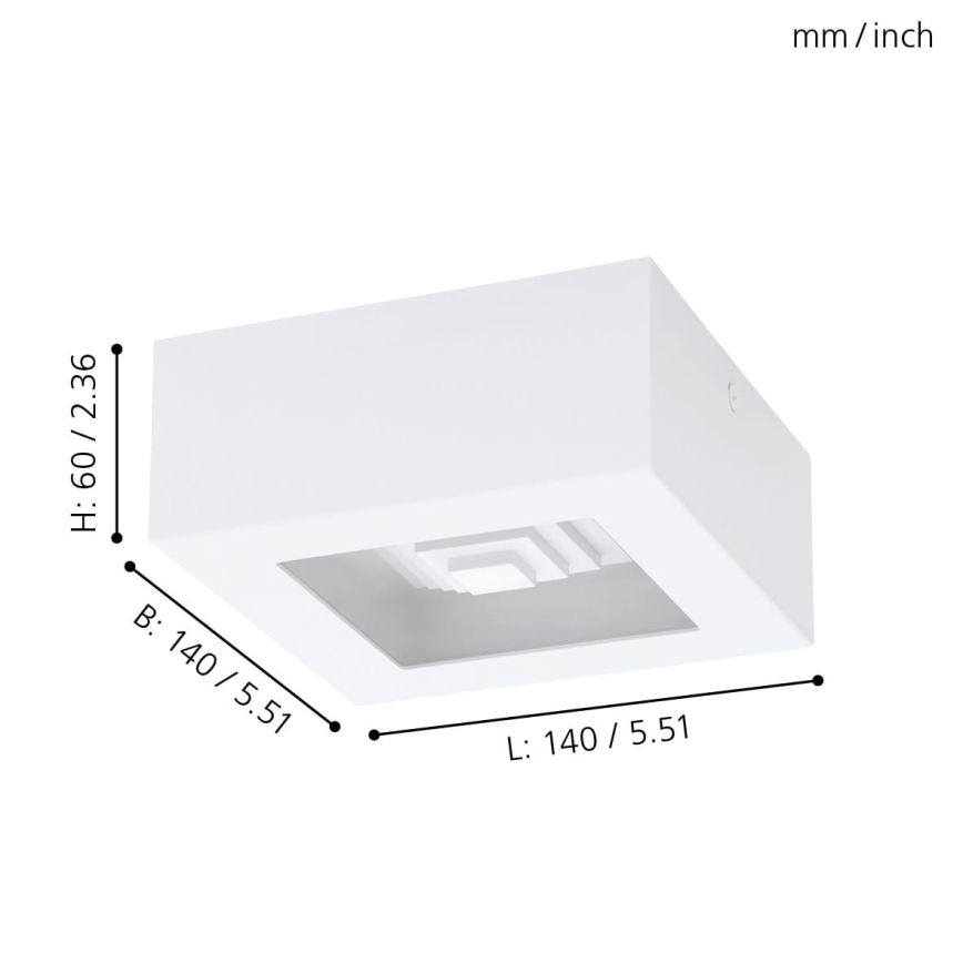 Eglo - LED Stropní svítidlo 1xLED/6,3W/230V
