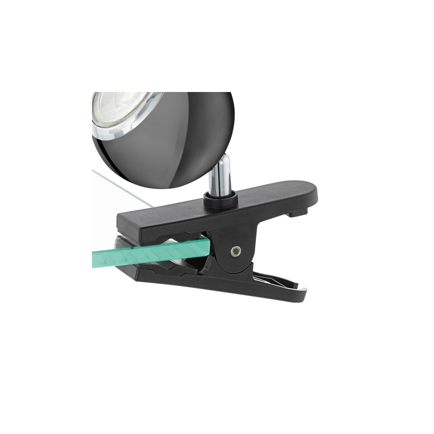 Eglo 96838 - LED Bodové svítidlo s klipem BIMEDA 1xGU10/3,3W/230V černá