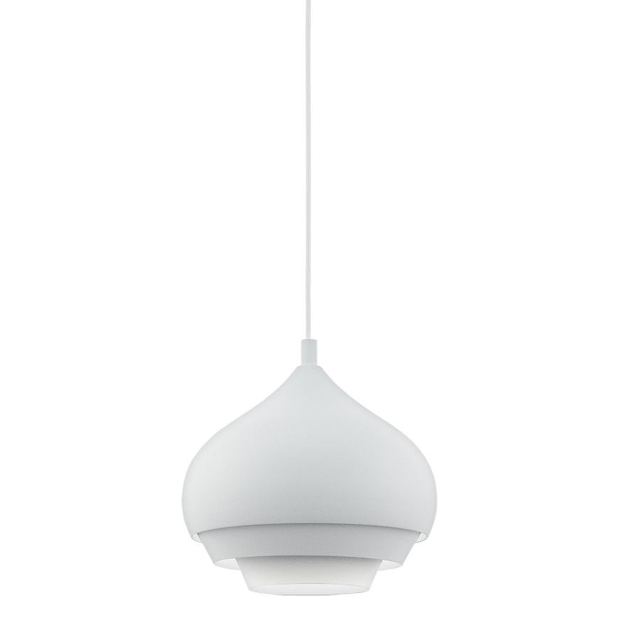 Eglo - Lustr na lanku 1xE27/60W/230V bílá