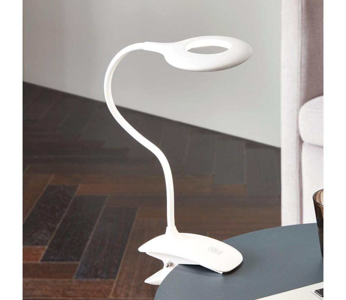 Eglo Eglo 97077 - LED Stmívatelná lampa s klipem CABADO 1xLED/3W/230V bílá EG97077
