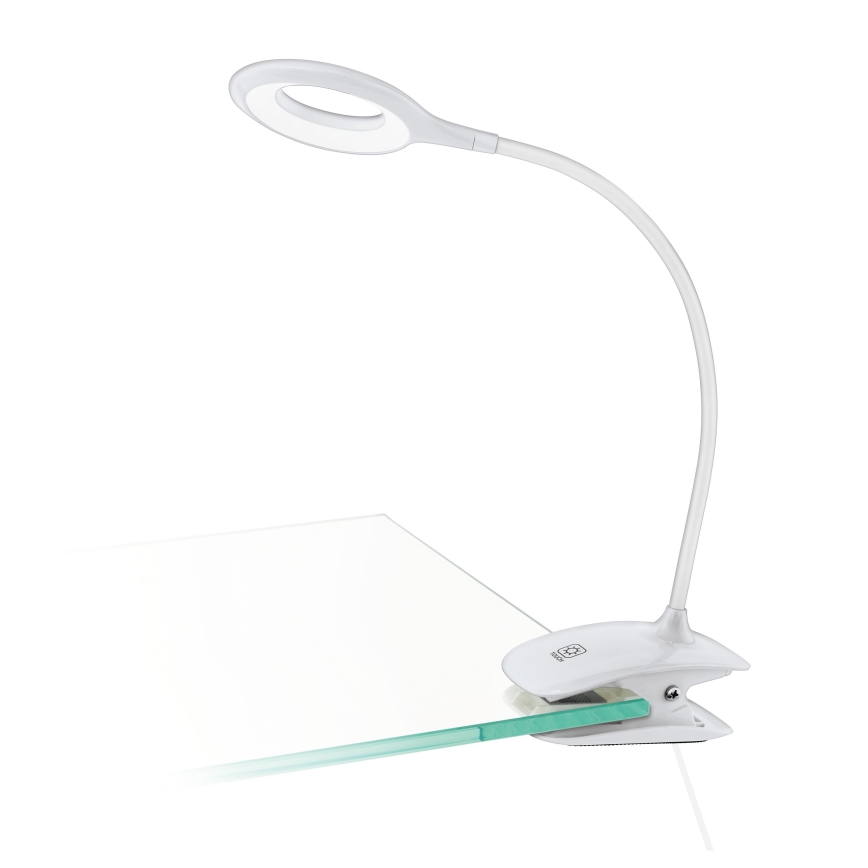Eglo - LED Stmívatelná lampa s klipem 1xLED/3W/5V 500 mAh bílá