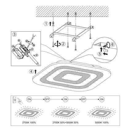 Eglo 97086 - LED Stropní svítidlo REDUCTA 1 1xLED/30W/230V stmívatelné