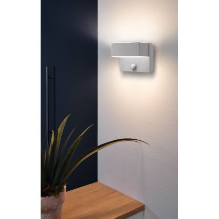 Eglo - LED Venkovní nástěnné svítidlo se senzorem 2xLED/5,6W/230V IP44