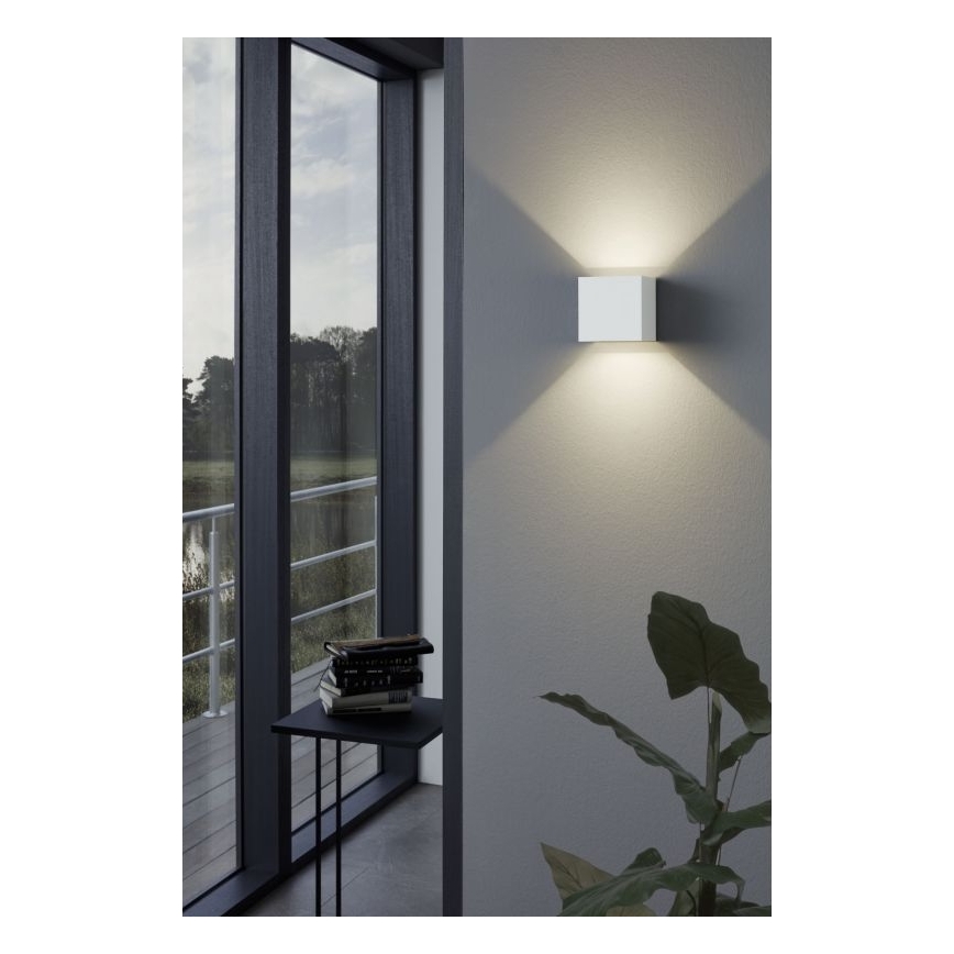 Eglo - LED Venkovní nástěnné svítidlo 2xLED/3,3W/230V bílá IP54