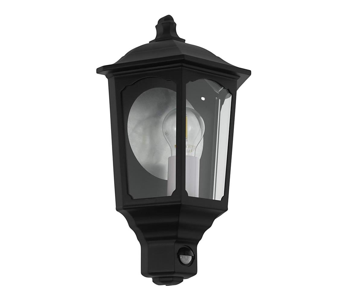 Eglo Eglo 97259 - Venkovní nástěnné svítidlo se senzorem MANERBIO 1xE27/60W/230V IP44 EG97259