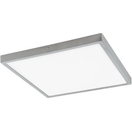 Eglo - LED Stropní svítidlo 1xLED/25W/230V stříbrná hranatý