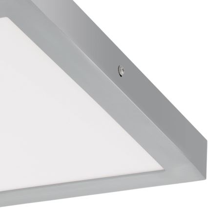 Eglo - LED Stropní svítidlo 1xLED/25W/230V stříbrná hranatý