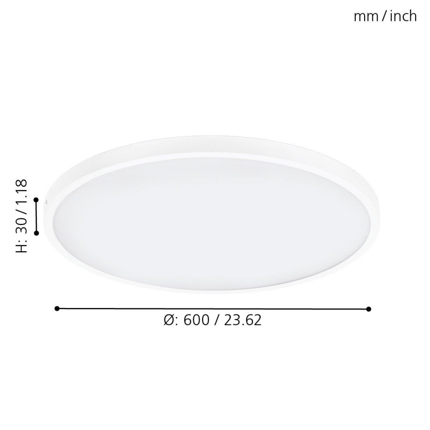 Eglo - LED Stmívatelné stropní svítidlo 1xLED/27W/230V pr. 60 cm