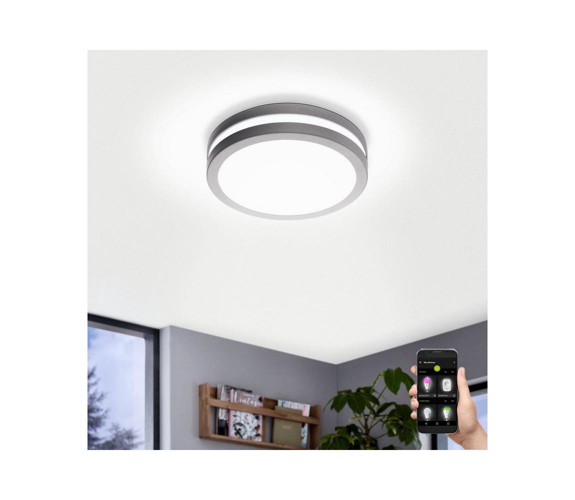 Eglo Eglo 97299 - LED Stmívatelné koupelnové svítidlo LOCANA-C LED/14W šedá IP44 EG97299