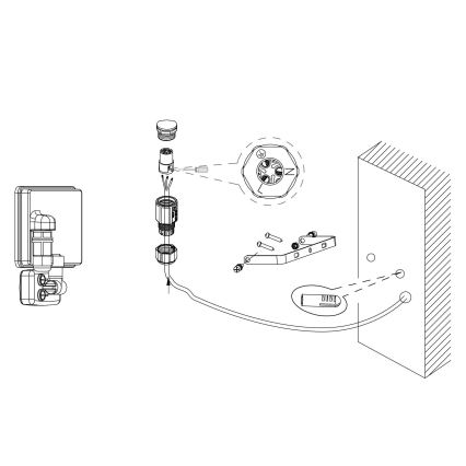 Eglo - LED Reflektor se senzorem LED/20W/230V IP44