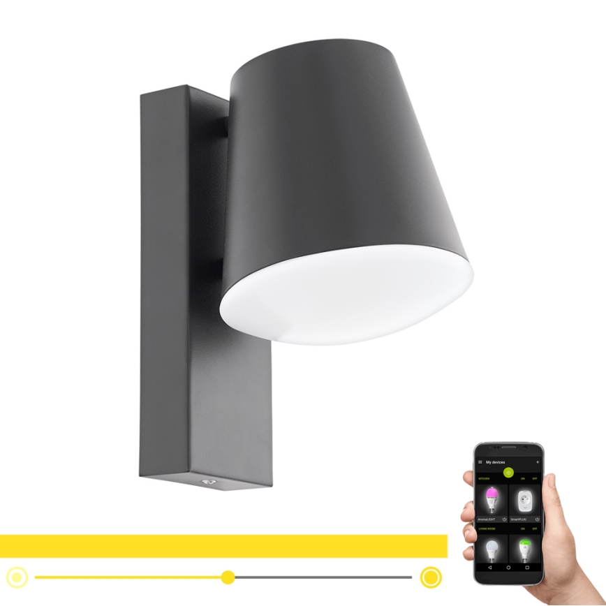 Eglo - LED Stmívatelné venkovní nástěnné svítidlo CALDIERO-C 1xE27/9W/230V IP44