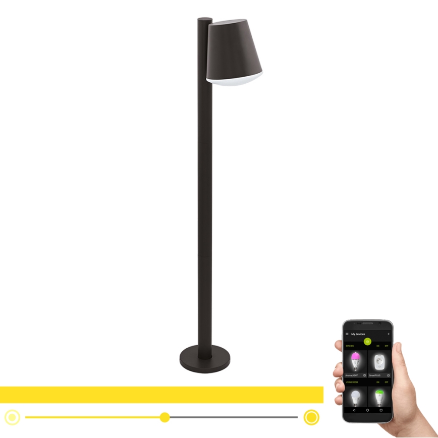 Eglo - LED Stmívatelná venkovní lampa CALDIERO-C 1xE27/9W/230V antracit IP44
