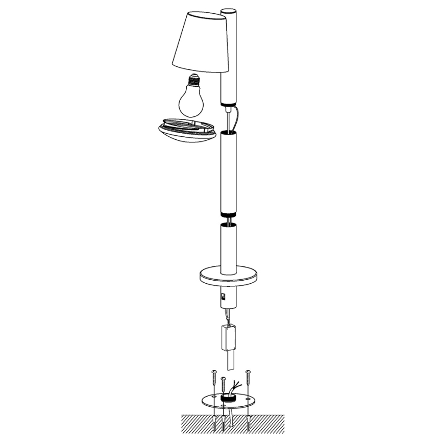 Eglo - LED Stmívatelná venkovní lampa CALDIERO-C 1xE27/9W/230V antracit IP44