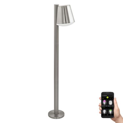 Eglo - LED Stmívatelná venkovní lampa CALDIERO-C 1xE27/9W/230V matný chrom IP44