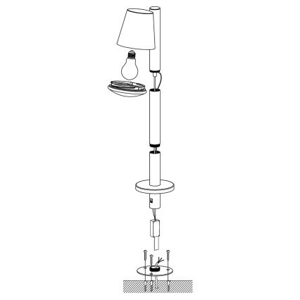 Eglo - LED Stmívatelná venkovní lampa CALDIERO-C 1xE27/9W/230V matný chrom IP44