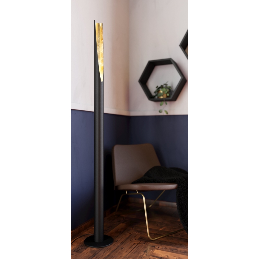 Eglo - LED Stojací lampa 1xGU10/4,5W/230V černá