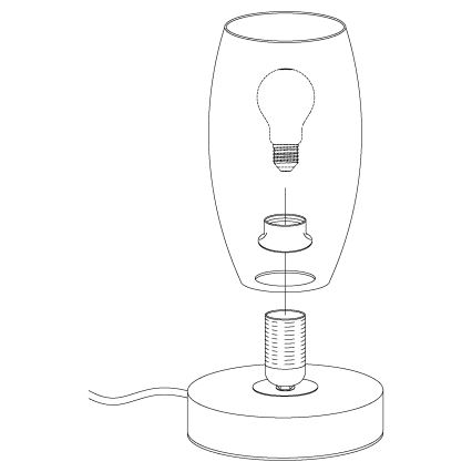 Eglo - Stolní lampa 1xE27/40W/230V