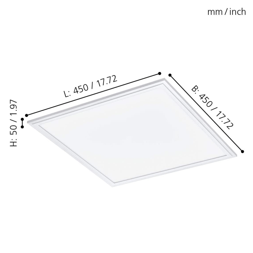 Eglo - LED RGB Stmívatelné svítidlo SALOBRENA-C LED/24W/230V + dálkové ovládání