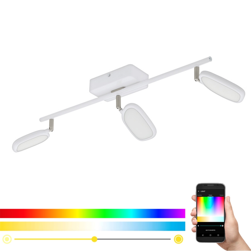 Eglo - LED RGB Bodové svítidlo PALOMBARE-C 3xLED/5W/230V