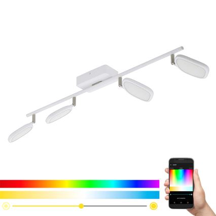 Eglo 97694 - LED RGB Bodové svítidlo PALOMBARE-C 4xLED/5W/230V