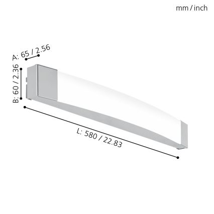 Eglo - LED Koupelnové zrcadlové svítidlo LED/16W/230V IP44