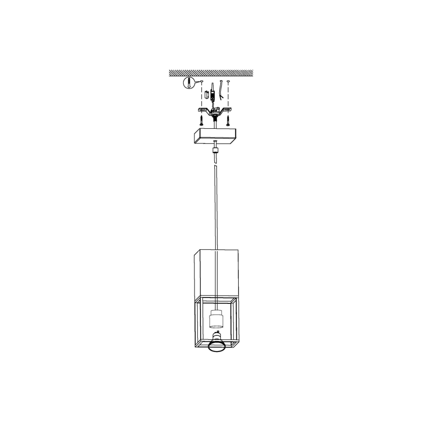 Eglo - LED Lustr na lanku 1xGU10/5W/230V