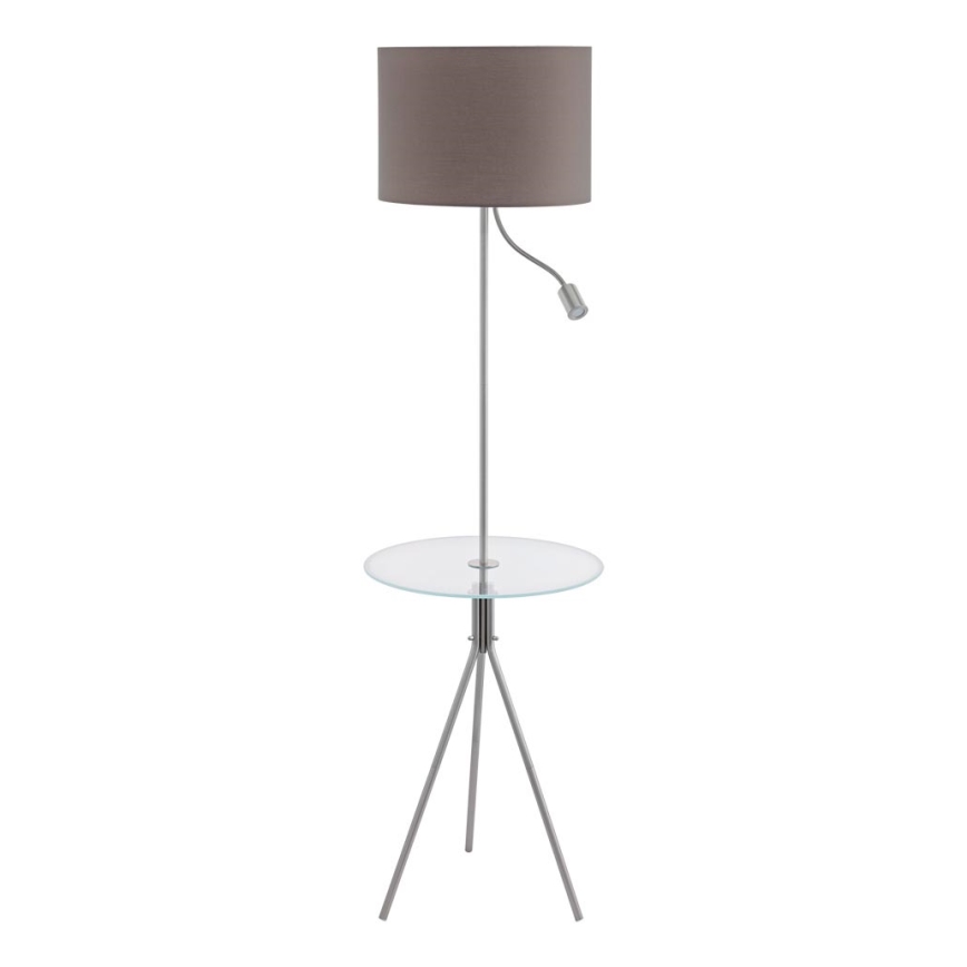 Eglo 97771 - Stojací lampa se stolkem POLICARA 1xE27/60W/230V+LED/3,5W