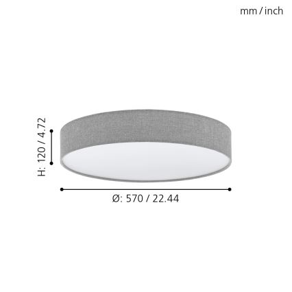 Eglo - LED Stmívatelné stropní svítidlo LED/40W/230V + dálkové ovládání
