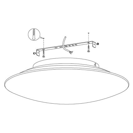 Eglo 97811 - LED RGB Stmívatelné stropní svítidlo FRATTINA-C 1xLED/27W/230V