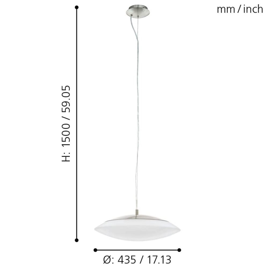 Eglo 97812 - LED RGB Stmívatelný lustr na lanku FRATTINA-C LED/27W/230V