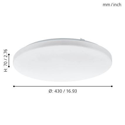 Eglo - LED Stropní svítidlo LED/33,5W/230V