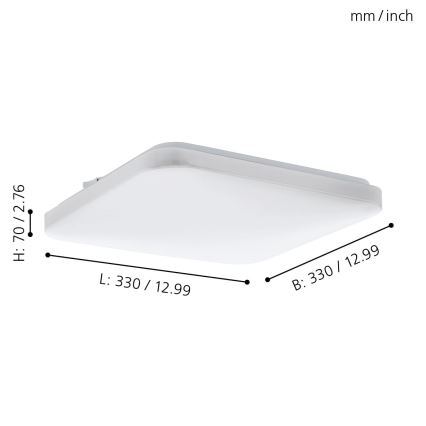 Eglo - LED Stropní svítidlo LED/14,6W/230V