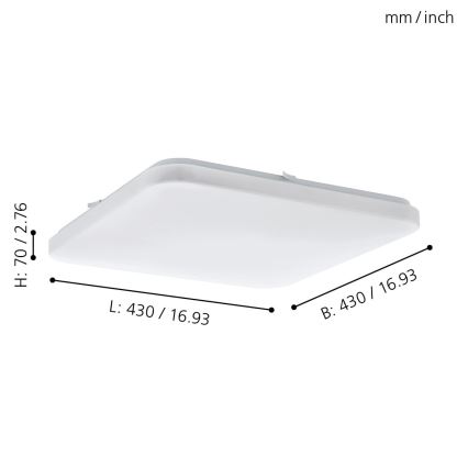 Eglo - LED Stropní svítidlo LED/33,5W/230V