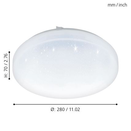 Eglo - LED Stropní svítidlo LED/11,5W/230V