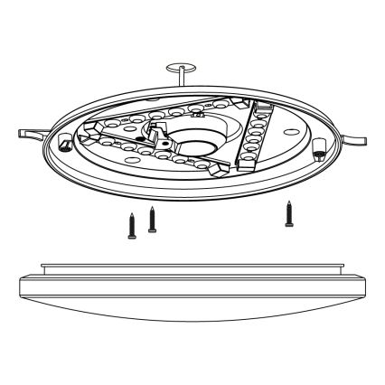 Eglo - LED Stropní svítidlo LED/11,5W/230V