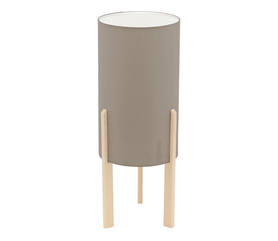 Eglo 97893 - Stolní lampa CAMPODINO 1xE27/60W/230V výška 400mm taupe 97893 Šedá,Béžová