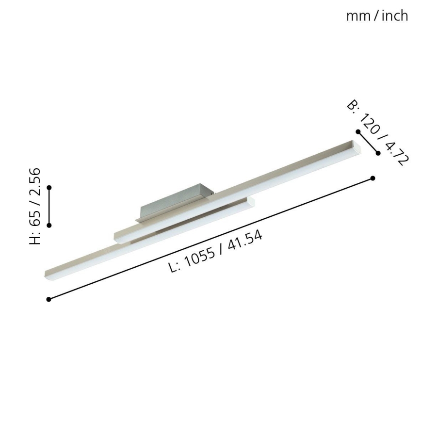 Eglo - LED RGB Stmívatelný přisazený lustr FRAIOLI-C LED/34W/230V
