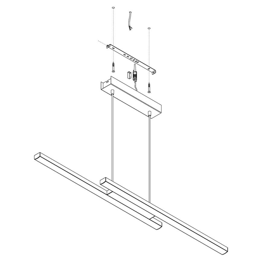 Eglo - LED RGB Stmívatelný lustr na lanku FRAIOLI-C LED/34W/230V